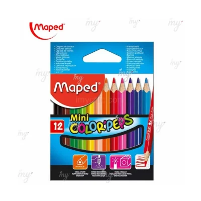 Crayons Color'peps 11cm en Bte de 12 Réf 832500 Maped