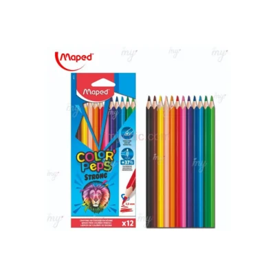 Crayons color'peps strong en Bte de 12 Réf 862712 Maped