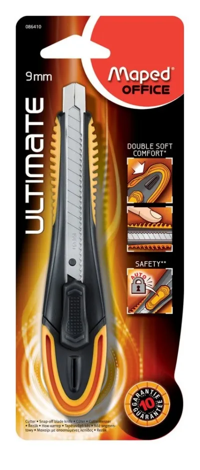 Cutter Ultmat 9mm Bimat Droiter en Blist Réf 086410 Maped maped cutter 9mm Ultmat Bimat Droiter Blist 086410 - Cutter Ultmat 9mm Bimat Droiter en Blist Réf 086410 Maped