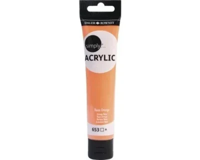 Daler & Rowney Simply Akrilik Boya 75 ml Orange fluo