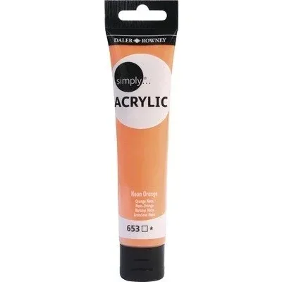 Daler & Rowney Simply Akrilik Boya 75 ml Orange fluo