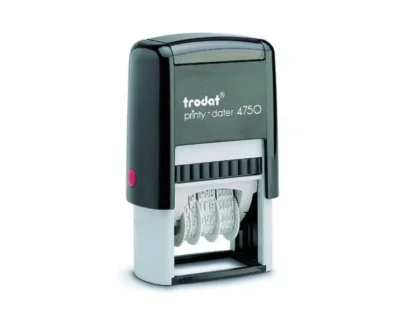 Dateur Printy TRODAT 4750 + 2 Lignes - Plaque 41x24 mm