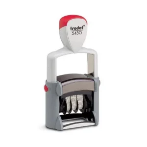 Dateur Trodat Métal Line 5430 - 41 x 24 mm - 2 lignes