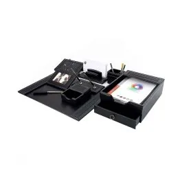 Ensemble de Bureau en cuir Synthétique 9 pièces Coloris au choix