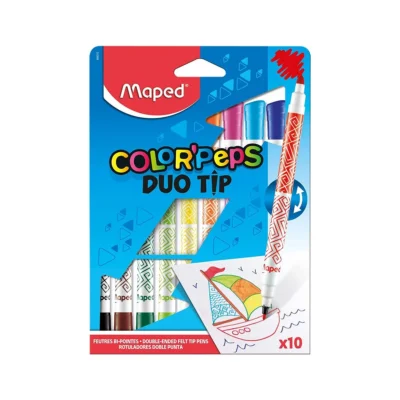 Feutres de coloriage Duo Tip en Bte de 10 Réf 849010 Mpaed