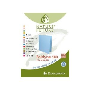 Lot de 5 Paquets de 100 Chemises EXACOMPTA Foldyne Semi-Rigides 180g/m² 24x32 - 13 Couleurs
