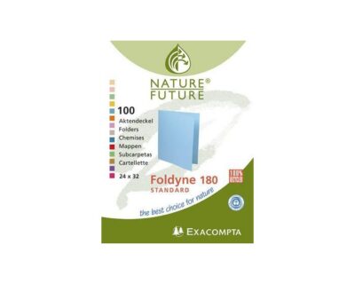 Lot de 5 Paquets de 100 Chemises EXACOMPTA Foldyne Semi-Rigides 180g/m² 24x32 - 13 Couleurs