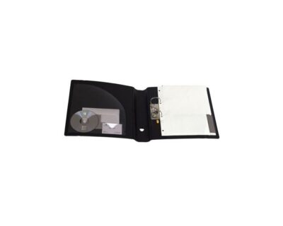 Classeur à levier EXACTIVE avec porte-bloc et élastique - Noir (FCL032)