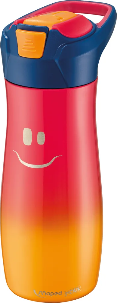 gourde maped 430 ml Rouge Concept Acier Inox - Gourde 430 ml Rouge Concept Acier Inox