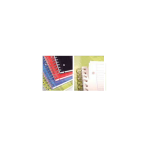 Lot de 5 cahiers à spirales Bind'O Block 240 pages perforés 4 trous 22,5x29,7cm
