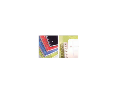 Lot de 5 cahiers à spirales Bind'O Block 240 pages perforés 4 trous 22,5x29,7cm