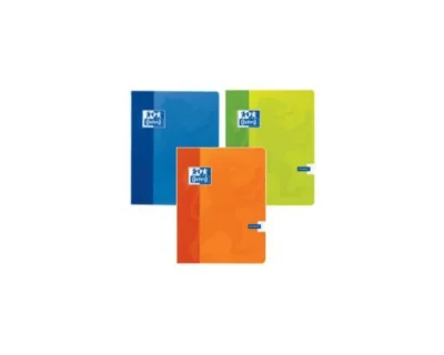 Lot de 10 Cahiers Piqués OXFORD 96 Pages 17×22 cm Couleurs Assorties