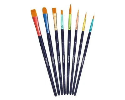 Lot de 10 pinceaux Pelikan 701181 - Poils synthétiques robustes