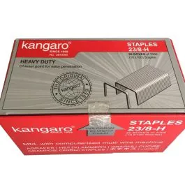 Lot de 20 boîtes de 1000 agrafes Kangaro 23/8 - Acier galvanisé