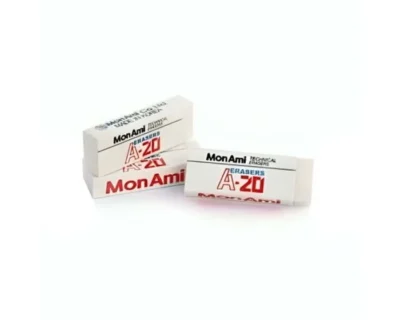 Lot de 20 gommes blanches MonAmi A20