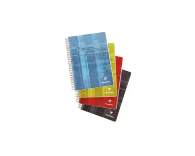 Lot de 3 cahiers spirales CLAIREFONTAINE 360 pages A4 - Assortiment 3 couleurs
