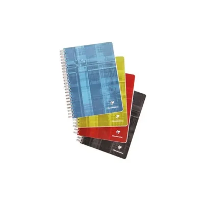 Lot de 3 cahiers spirales CLAIREFONTAINE 360 pages A4 - Assortiment 3 couleurs