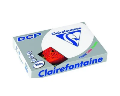 Lot de 4 Ramettes Papier Blanc DCP Clairefontaine A3 120g/m² 250 Feuilles Papier Clairefontaine 120g/m²