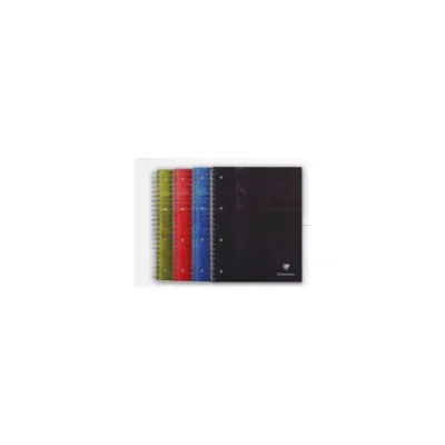 Lot de 5 cahiers à spirales Bind'O Block 240 pages perforés 4 trous 22,5x29,7cm