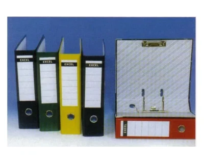 Lot de 5 Classeurs à levier EXCEL Plus A4 Dos 8 cm - Noir