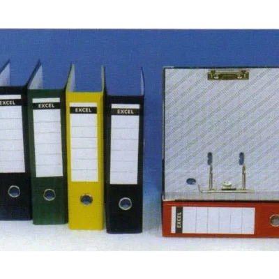 Lot de 5 Classeurs à levier EXCEL Plus A4 Dos 8 cm - Noir