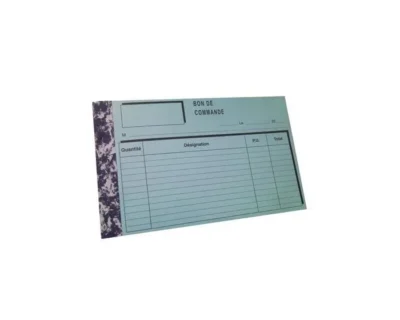 Lot de 5 Manifolds Bons de Commande 21x14 cm - 50 Feuilles Numérotées