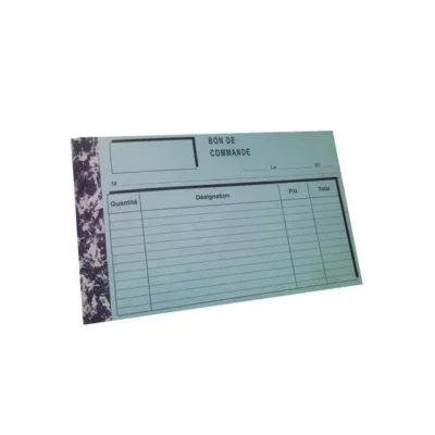 Lot de 5 Manifolds Bons de Commande 21x14 cm - 50 Feuilles Numérotées