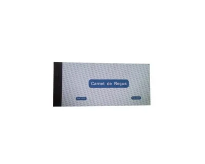 Lot de 5 Manifolds Reçu 11x24 cm - 40 feuilles avec bande déchirable