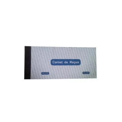 Lot de 5 Manifolds Reçu 11x24 cm - 40 feuilles avec bande déchirable