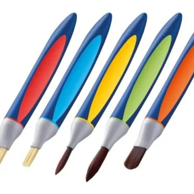 Lot de 5 Pinceaux Pelikan 700733 - Poils Synthétiques Professionnels