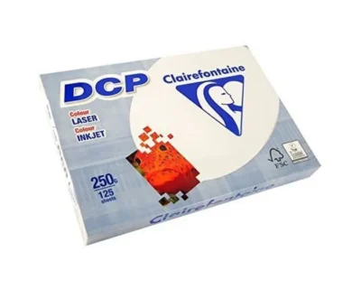 Lot de 5 ramettes papier A4 Clairefontaine DCP 250g/m² ivoire 125 feuilles