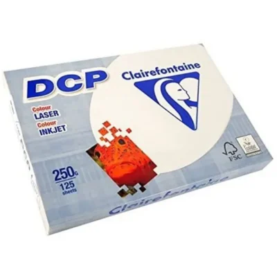 Lot de 5 ramettes papier A4 Clairefontaine DCP 250g/m² ivoire 125 feuilles