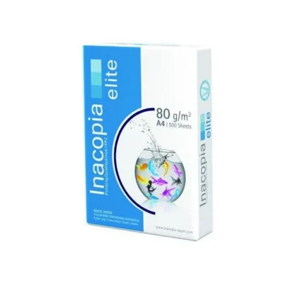 Lot de 5 Ramettes Papier Blanc Inacopia A4 80g/m² - 500 Feuilles