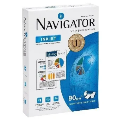 Lot de 5 Ramettes Papier Blanc Navigator A4 90g/m² - 500 Feuilles