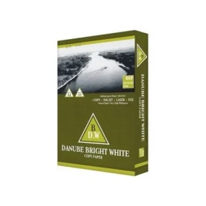 Lot de 5 Ramettes Papier Danube Bright White 80g A4 - 2500 Feuilles