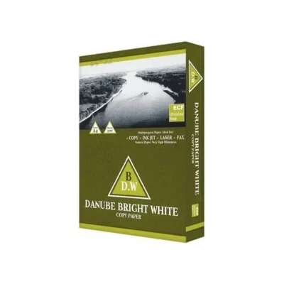 Lot de 5 Ramettes Papier Danube Bright White 80g A4 - 2500 Feuilles