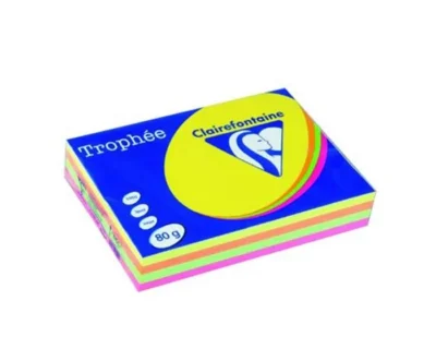 Lot de 5 Ramettes Papier TROPHÉE Assortie A4 80g - 500 Feuilles