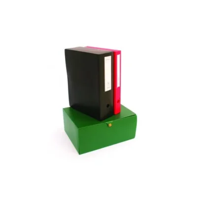 Lot de 6 Boîtes Archives à Pression ALPHA Polypro Dos 8 cm - Multicolores
