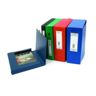 Lot de 6 Boîtes Archives à Pression Polypro EXPRESS Dos 12 cm