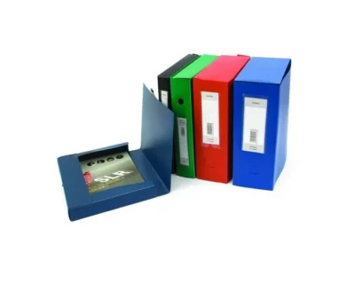 Lot de 6 Boîtes d'Archives à Pression Polypro EXPRESS Dos 10 cm