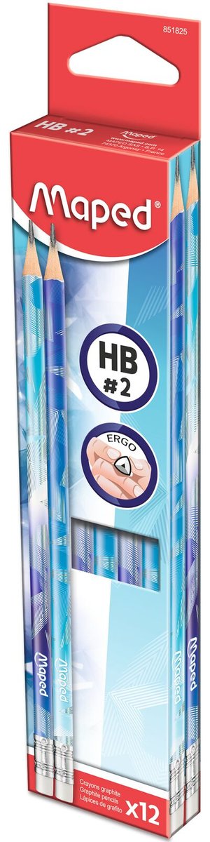 Crayon graphite arctic HB avec gomme Maped
