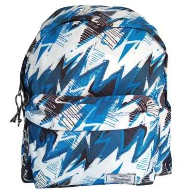 Sac à Dos Urbain Motif Eclair Bleu Teenpack — WebP optimisé Sac à Dos Urbain Motif Eclair Bleu Teenpack