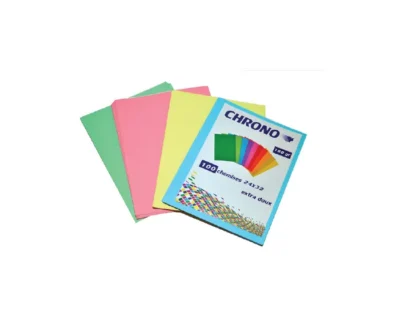 Paquet de 100 Chemises CHRONO 240g/m² Couleurs Pastels - Format A4