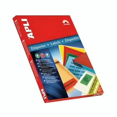 Pochette de 20 feuilles papier couleur APLI A4 80g/m² - Coloris assortis