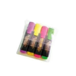 Pochette de 4 Surligneurs Faber-Castell Textliner - Encre Écologique Rechargeable