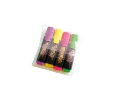 Pochette de 4 Surligneurs Faber-Castell Textliner - Encre Écologique Rechargeable