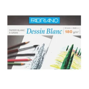 Papier Blanc à Grain 180g/m² 12F
