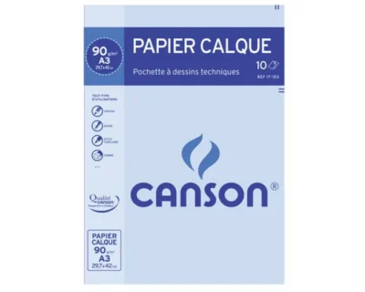 Ramette papier Calque CANSON 90g A3 50 Feuilles