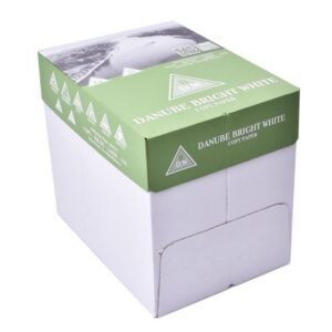 Lot de 5 Ramettes Papier Danube Bright White 80g A4 - 2500 Feuilles