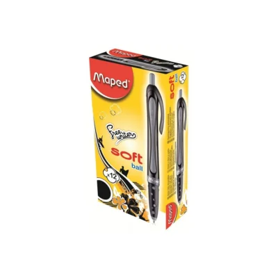 Stylo à Bille medium Rétractable Noir Réf 225131 Maped